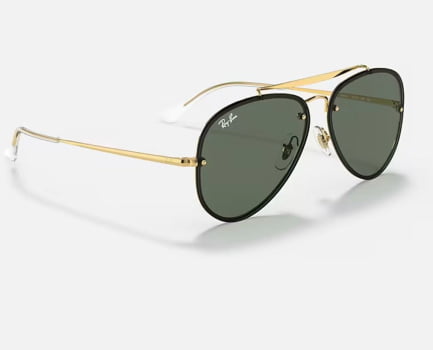 BLAZE AVIADOR RB3584 - DOURADO COM VERDE