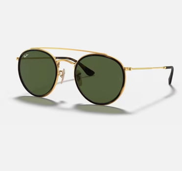 DOUBLE BRIDGE RB3647 - DOURADO COM LENTE VERDE